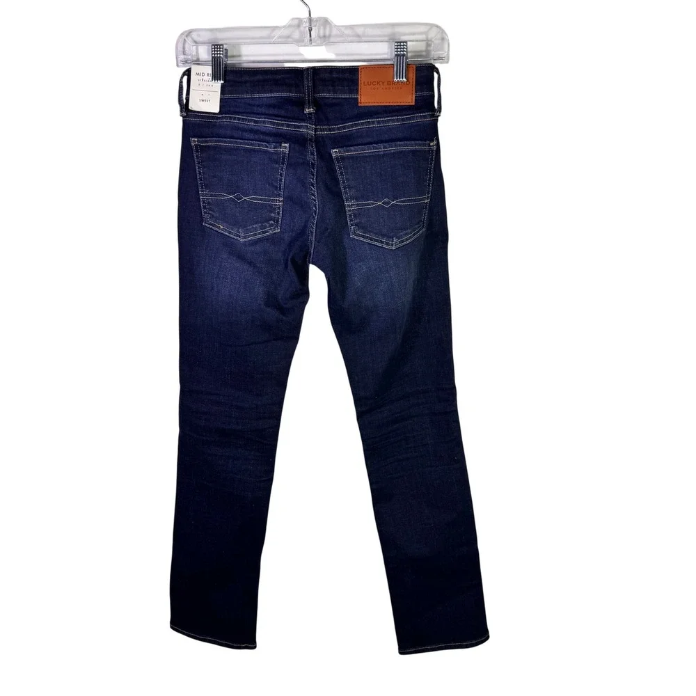 Lucky Brand Women's Dark Wash Straight Leg‎ Jeans Size 0 25